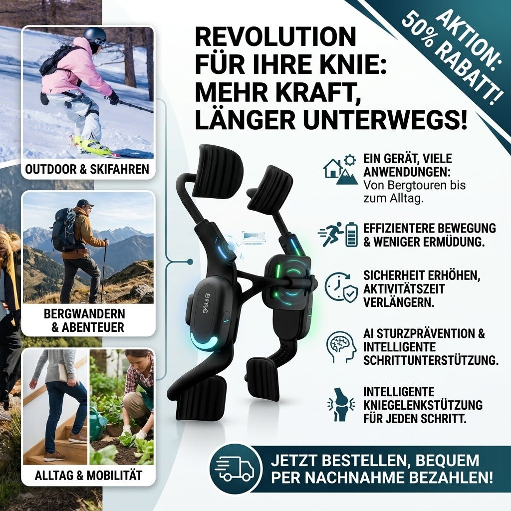 Die nächste Generation intelligenter Exoskelette. Entdecken Sie weitere Wege und genießen Sie ein müheloseres Bewegungserlebnis.